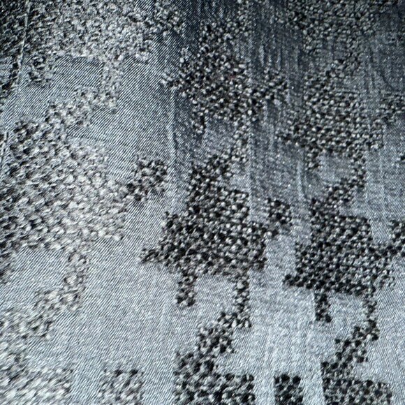 Loft Black Houndstooth Imprinted Skirt, Fully Lined - 8 - Picture 3 of 5